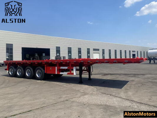 4 Axle Flatbed Trailer for Uganda – Factory Price