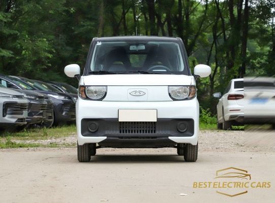 3 Door 4 Seats Milk Shake Electric Mini Car Drum Brake Cute  Chery QQ Electric Car
