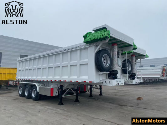 3 Axle Dump Trailer with Tarpaulin for Zambia – Factory Price
