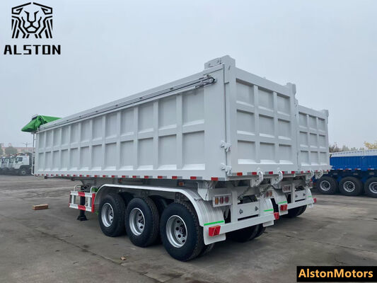 3 Axle Dump Trailer with Tarpaulin for Zambia – Factory Price
