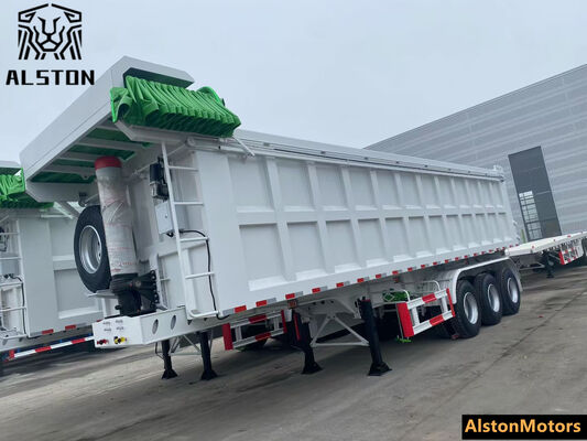 3 Axle Dump Trailer with Tarpaulin for Zambia – Factory Price