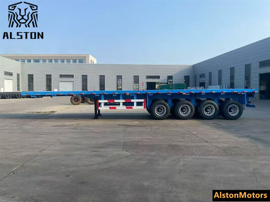 4 Axle Flatbed Trailer with 12 Locks for Mozambique – Factory Price