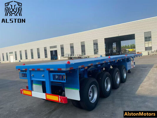 4 Axle Flatbed Trailer with 12 Locks for Mozambique – Factory Price