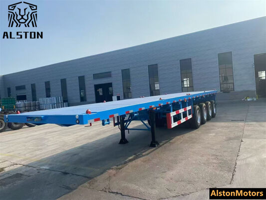 4 Axle Flatbed Trailer with 12 Locks for Mozambique – Factory Price
