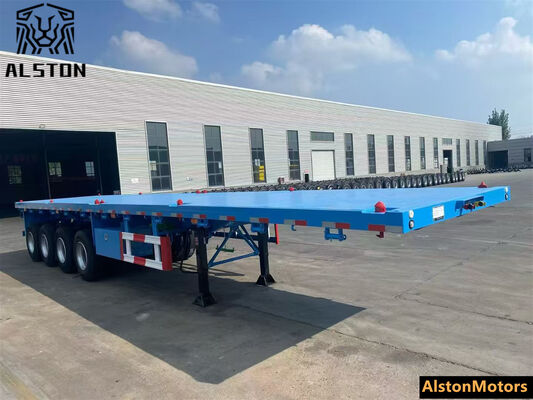 4 Axle Flatbed Trailer with 12 Locks for Mozambique – Factory Price