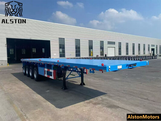 4 Axle Flatbed Trailer with 12 Locks for Mozambique – Factory Price