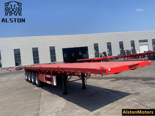 4 Axle Flatbed Trailer for Uganda – Factory Price
