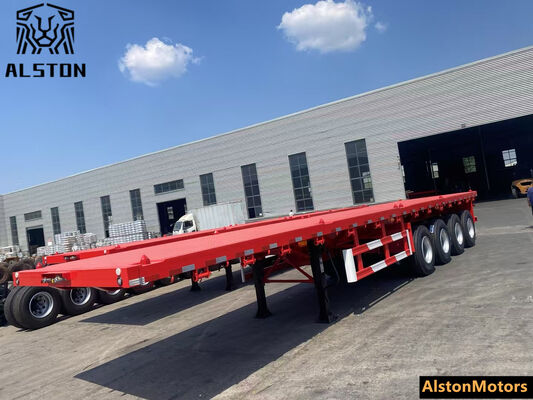 4 Axle Flatbed Trailer for Uganda – Factory Price
