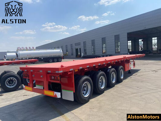 4 Axle Flatbed Trailer for Uganda – Factory Price