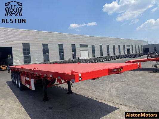 4 Axle Flatbed Trailer for Uganda – Factory Price