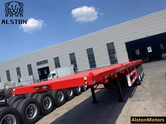 4 Axle Flatbed Trailer for Uganda – Factory Price