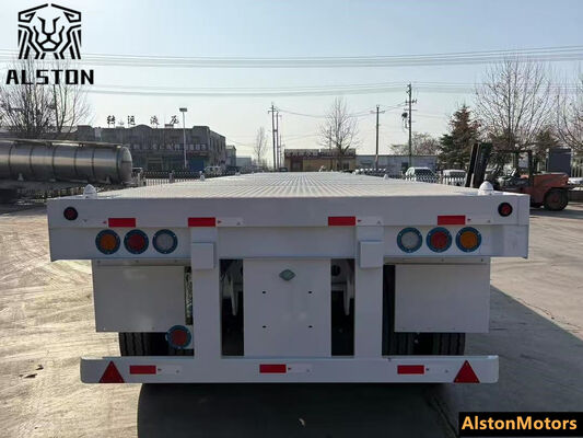 4 Axle Flatbed Trailer with 12 Locks for Rwanda – Factory Price