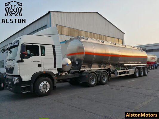 3 Axle Aluminum Fuel Tank Trailer for Algeria – Factory Price
