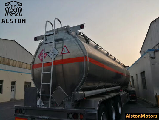 3 Axle Aluminum Fuel Tank Trailer for Algeria – Factory Price