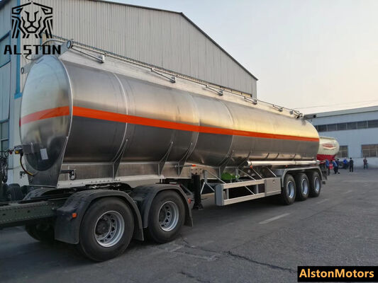 3 Axle Aluminum Fuel Tank Trailer for Algeria – Factory Price
